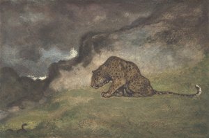 Leopardia katsova käärme, 1810-75. tekijältä Antoine Louis Barye