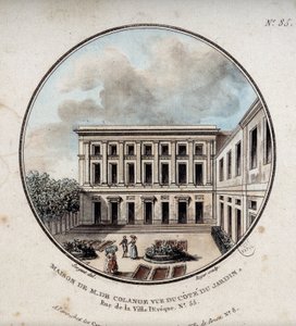 Maison de M. de Colange, näkymä puutarhasta (rue Ville-l