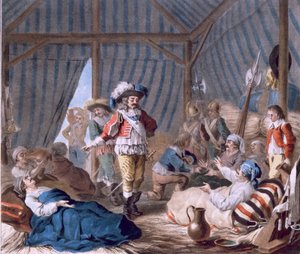 Harcourtin kreivi (1601-66) osoittaa ihmisyytensä Torinon piirityksen aikana (1640), 1787 (katso myös 169707) tekijältä Antoine Louis Francois Sergent Marceau