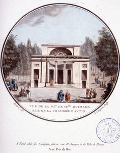 Näkymä Mademoiselle Guimardin talolle, rue de la chaussée d