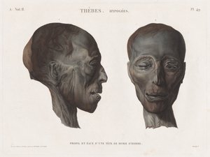 Egyptin kuvaus: Thebes. Hypogees Voi. II, Pl. 49. tekijältä Antoine Maxime Monsaldy
