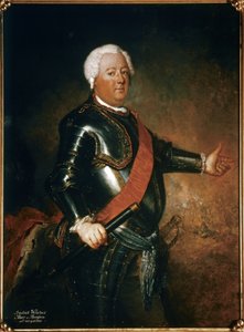 FRIEDRICH WILHELM I: (öljy kankaalle), vuoden 1733 jälkeen (öljy kankaalle). tekijältä Antoine Pesne