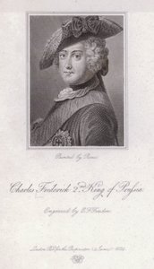 Frederick Suuri, Preussin kuningas (kaiverrus) tekijältä Antoine Pesne