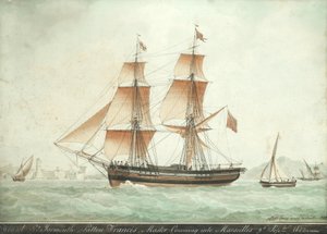 Näätä tulossa Marseilleen, 9. syyskuuta 1823.