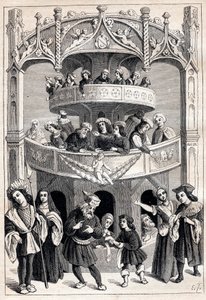 Antoine Verardin (toimii 1485-1512) "" Le Grant Therence en Francois" -elokuva - teatteriesitys 1500-luvulla tekijältä Antoine Verard