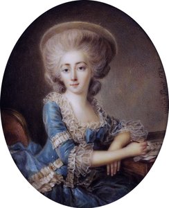 Madame de Montesson (1738-1806), kirjoittanut Antoine Vestier (1740-1824).