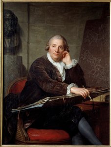 Taidemaalari Gabriel Francois Doyenin (1726-1806) muotokuva Antoine Vestierin (1740-1824) maalaus 1786 Su. 1,3x0,96 m