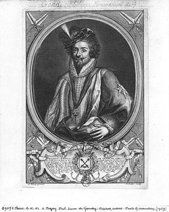 Philippe-Emmanuel de Gondi (1581-1662) Marquis de Belle-Isle, kaiverrus Claude Duflos (1665-1727) tekijältä Antoine after Pezey