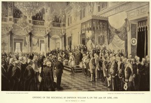 Keisari Vilhelm II avasi Reichstagin