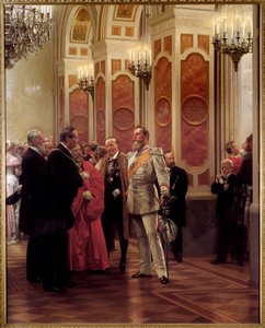 Preussin Kronprinz William (1882-1951) hovipallossa (öljy kankaalle) tekijältä Anton Alexander von Werner