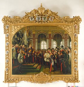 Wilhelmin julistaminen uuden Saksan valtakunnan keisariksi Versailles