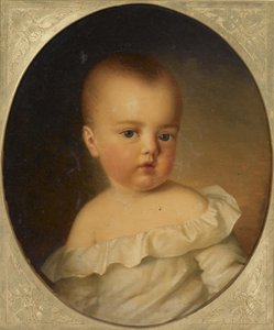Muotokuva Maria Theresasta Itävalta-Esteestä 1849-1919 lapsena, 1850