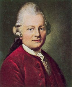 Gotthold Ephraim Lessing, saksalainen draamakirjailija ja filosofi (väriliitoskuva). tekijältä Anton Graff