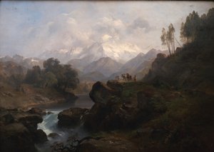 Vuoristomaisema Wiesbachhornin kanssa