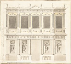 Paviljonkikorkeus Sultana Hadigé -palatsille Defterdar Bournoussa