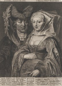 Pyhä Pepin I ja hänen tyttärensä Saint Begga, 1732.