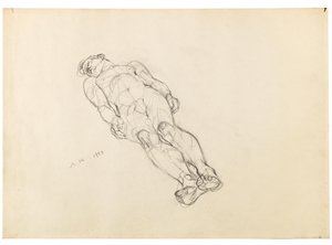 Anton Kolig Makuuasennossa oleva mies alasti 1933 tekijältä Anton Kolig