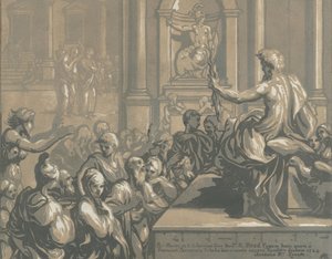 Pyhä Johannes evankelista saarnaamassa temppelissä, 1724.