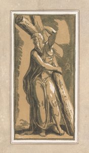 St. Andrew, Eteenpäin, pää käännettynä vasemmalle, ennen vuotta 1749.