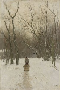 Talvi Scheveningenin metsässä tekijältä Anton Mauve
