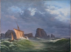 Shetlandin kalastusvene myrskyisellä säällä Orkneysaarten pohjoispuolella