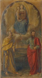 Maria Jeesus-lapsen ja pyhien Pietarin ja Paavalin kanssa tekijältä Anton Psenner