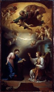 Ilmestys, n. 1767 (öljy kankaalle) tekijältä Anton Raphael Mengs