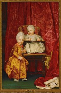 Itävallan arkkiherttua Ferdinand ja arkkiherttuatar Maria Anna ... (maalaus kankaalle) tekijältä Anton Raphael Mengs