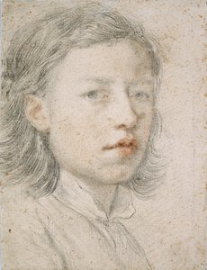 Omakuva - Anton Raphael Mengsin (1728-1779) työ, verta ja liitua paperille (26,1 x 20,2 cm) tekijältä Anton Raphael Mengs