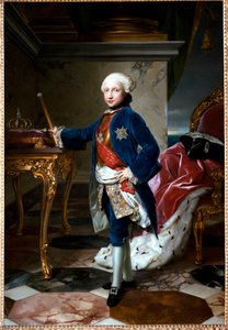 Muotokuva Ferdinand I Bourbonista tai Ferdinand IV, Napolin kuningas yhdeksänvuotiaana tekijältä Anton Raphael Mengs