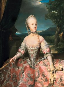 Itävallan Mary Carolinan muotokuva (Mary Carolina, Maria Carolina tekijältä Anton Raphael Mengs