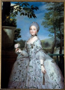 Muotokuva Mary Louisesta Parmasta, Asturian prinsessasta (1751-1819) Anton Raphael Mengin (1728-1779) maalaus (e.all.) 1700-luvun Madrid, Prado-museo tekijältä Anton Raphael Mengs