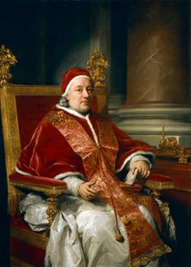Paavi Clement xIII Rezzonicon muotokuva, kirjoittanut Anton Raphael Mengs tekijältä Anton Raphael Mengs