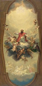 Pyhä Eusebius kannettiin taivaaseen, n. 1757 (öljy kankaalle) tekijältä Anton Raphael Mengs