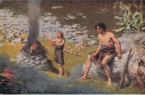 Cain ja Abel, The John Winston Companyn julkaisemasta Hulberts Story of the Bible -julkaisusta, 1932
