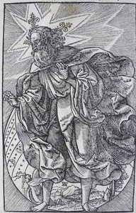 Maailman luominen, Wormsin Raamatusta, 1529.