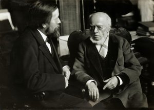 A. v. Menzel i. hänen asuntonsa m. A. v. Werner tekijältä Anton Alexander von Werner