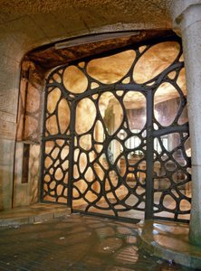 La Casa Mila, La Pedrera, Passeig de Gracia Barcelonassa (Espanja). Arkkitehti Antoni Gaudi i Cornet (1852-1926).