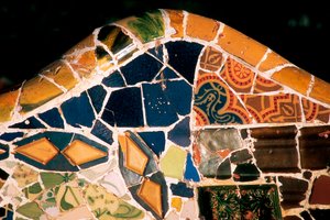 Park Güell, Barcelona, ​​yksityiskohta