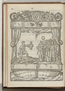 Kuvaus Mariacransken: Daavid Goljatin pään kanssa, 1577 tekijältä Antoni van Leest