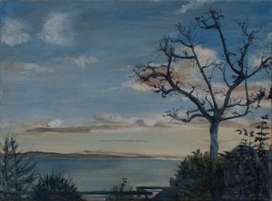 Ditcheat Hill, Somerset, 2019 (öljy kankaalle) tekijältä Antonia Myatt