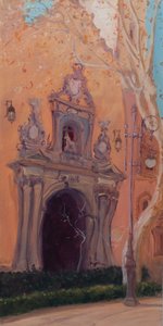 Granada Door, 2016 (öljy kankaalle) tekijältä Antonia Myatt