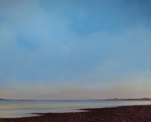 Instow Beach, Vuorovesi, n. 2008 (öljy kankaalle) tekijältä Antonia Myatt