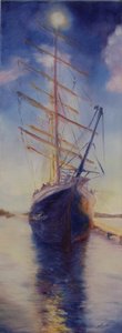 Tenacious in Antigua Bay, 2008 (öljy kankaalle) tekijältä Antonia Myatt