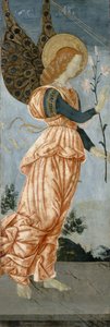 Angel of the Annunciation, n. 1500 (tempera poppelipuulla) tekijältä Antoniazzo Romano