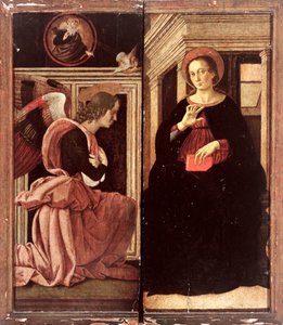 Ilmoitus (tempera paneelissa) tekijältä Antoniazzo Romano