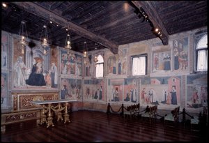 Yleiskuva St Francesca romanin elämästä (fresko tekijältä Antoniazzo Romano