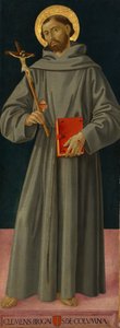 Pyhä Franciscus Assisilainen, n. 1480-81. tekijältä Antoniazzo Romano