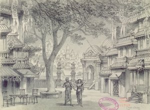 Lakistus Oopperan Lakme II näytökseen, kirjoittanut Leo Delibes (1836-91)