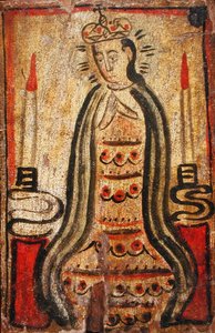 San Juan de los Lagosin neitsyt, n. 1840-45 (tempera paneelissa) tekijältä Antonio (attr. to) Molleno